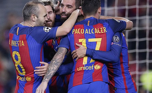 Arda Turan lập hat-trick, Barcelona lập kỷ lục Champions League