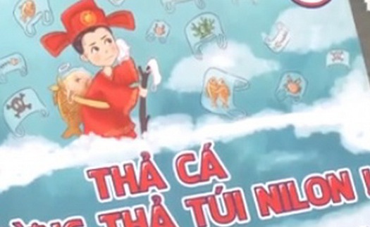 Thanh niên Hà thành kêu gọi 'Thả cá đừng thả túi nilon'