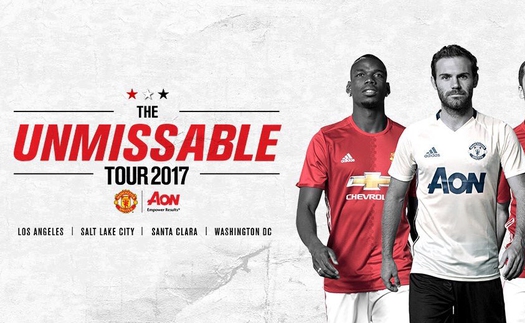 Man United sẽ đối đầu Man City, Real Madrid và Barca trong mùa Hè