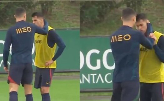 Ronaldo bị Cancelo ngó lơ ở ĐT Bồ Đào Nha