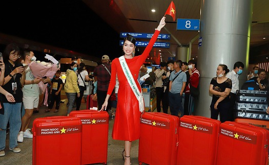 Á hậu Phương Anh lên đường sang Nhật Bản tham dự Miss International 2022