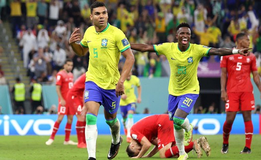 ĐIỂM NHẤN Brazil 1-0 Thụy Sỹ: Đẳng cấp Casemiro 