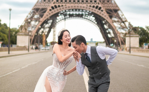 Tung ảnh cưới lãng mạn ở tháp Eiffel, Khánh Thi - Phan Hiển hé lộ nhiều 'góc khuất'