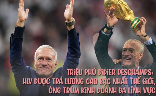 Triệu phú Didier Deschamps - HLV được trả lương cao bậc nhất thế giới: Sở hữu khối tài sản khổng lồ ở tuổi 54, làm HLV chỉ là phụ, kinh doanh và đầu tư đa lĩnh vực mới là nguồn thu chính