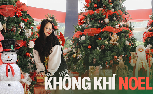 Không khí Noel tại các trường ĐH Việt Nam: Đâu cũng rực rỡ như trời Tây, có nơi còn 'tậu' hẳn máy phun tuyết nhân tạo