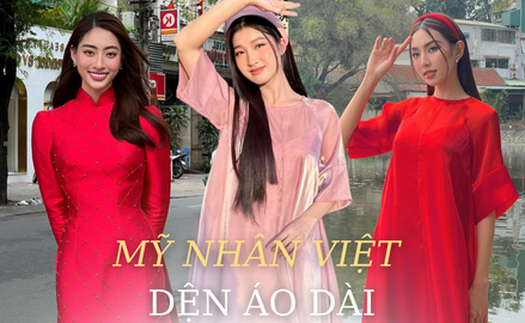 Ngắm sao Việt diện áo dài, chị em có ngay gợi ý tương tự để xúng xính Tết này 