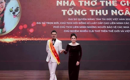 Cộng đồng mạng xôn xao về 'Nhà thơ thế giới' Tống Thu Ngân