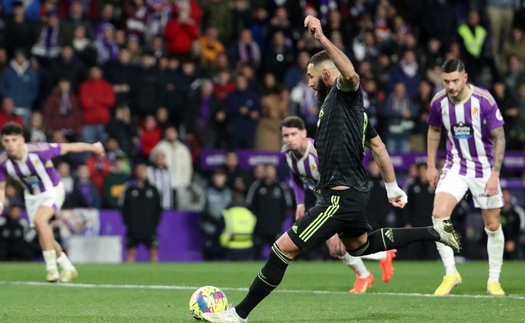 Video bàn thắng trận Valladolid vs Real Madrid: Benzema lập cú đúp