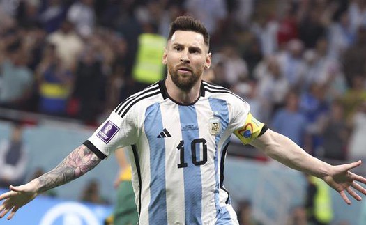 Vịnh trận Argentina - Úc (2-1): Messi, một bàn, một chiến công, một kỷ lục