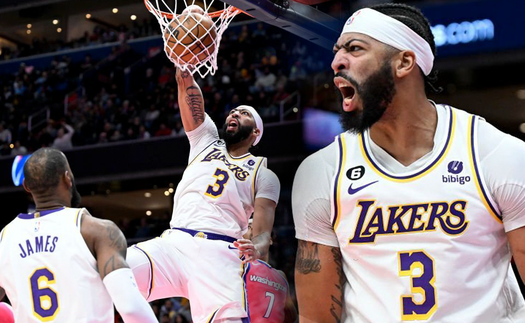 Anthony Davis tái lập 6 thành tích không tưởng tại Los Angeles Lakers và NBA