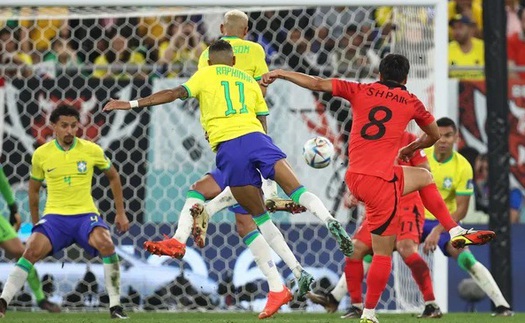 Vịnh trận Brazil - Hàn Quốc (4-1): Brazil không trọn vẹn, Hàn Quốc ngẩng cao đầu