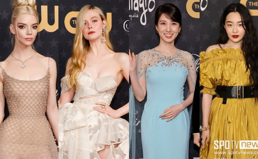 Thảm đỏ Critics Choice 2023: "Tiên tử" Elle Fanning - Anya Taylor tựa búp bê đọ sắc Park Eun Bin, tình màn ảnh Lee Min Ho hoá thảm họa