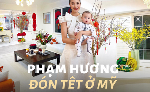 10 điểm cho Phạm Hương: Ở đất Mỹ xa xôi vẫn tậu đủ 5 loại hoa 'kinh điển' Tết Việt, khéo tay decor siêu biệt thự đẹp lung linh 