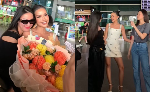 Khánh Vân - Kim Duyên ôm chặt Ngọc Châu vừa về Việt Nam sau hành trình Miss Universe  