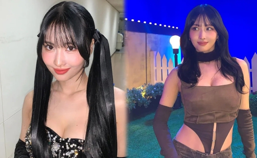 Momo (TWICE) gây sốc với vòng 1 căng tràn, diện đồ ôm sát cực 'cháy' khiến netizen không thể ngồi yên