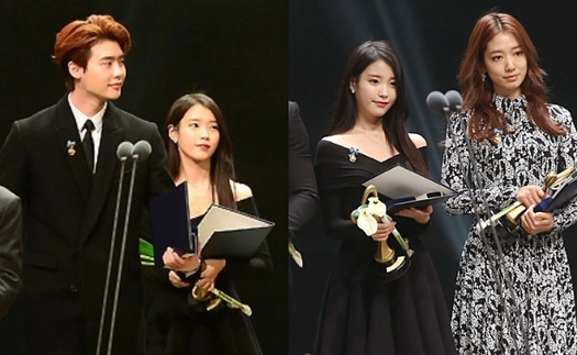 Khung hình định mệnh: IU, Lee Jong Suk và Park Shin Hye hội tụ trên sân khấu, 2 tình địch có màn tương tác bất ngờ