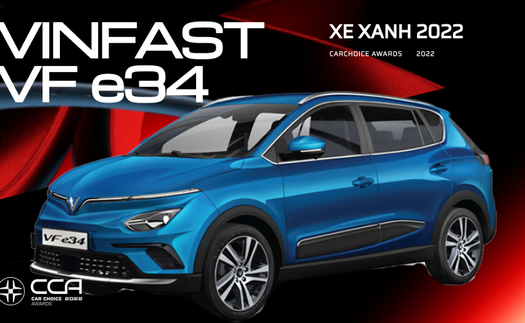 VinFast VF e34 thắng thuyết phục giải Xe xanh 2022