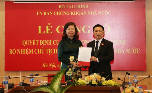 Bà Vũ Thị Chân Phương được bổ nhiệm Chủ tịch Ủy ban Chứng khoán Nhà nước