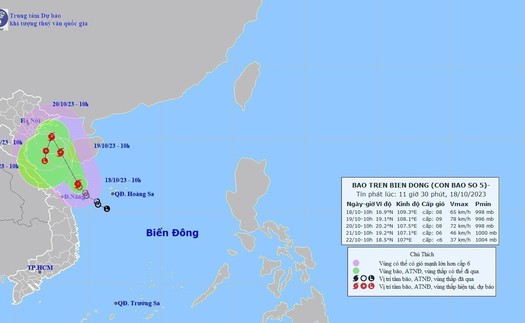 Bắc Bộ đón gió mùa Đông Bắc, bão số 5 mạnh cấp 8, giật cấp 10