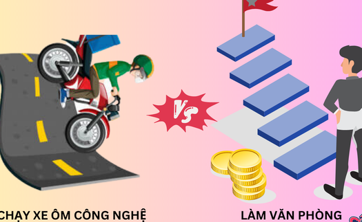 Chê lương 8 triệu, nghĩ ngắn nên chọn chạy xe ôm thay vì làm văn phòng, tương lai sẽ trả lời rõ ràng