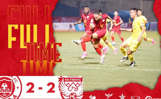 Kết quả bóng đá V-League hôm nay: Thanh Hóa chia điểm Hà Tĩnh trong màn rượt đuổi hấp dẫn