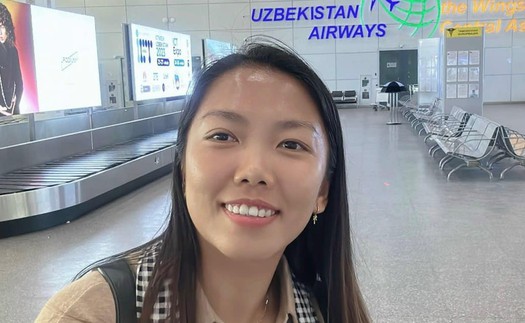 Huỳnh Như có mặt tại Uzbekistan hội quân cùng ĐT nữ Việt Nam, lại gây sốt với thời trang miền Tây