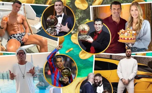 Ronaldo xếp số 1 trên bảng xếp hạng tài sản ròng của các Quả Bóng Vàng