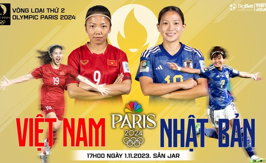 Nhận định bóng đá nữ Việt Nam vs Nhật Bản (17h00 hôm nay), vòng loại Olympic 2024  