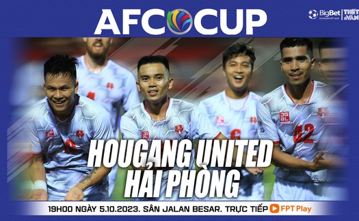 Nhận định bóng đá Hougang vs Hải Phòng (19h00 hôm nay), vòng bảng AFC Cup 