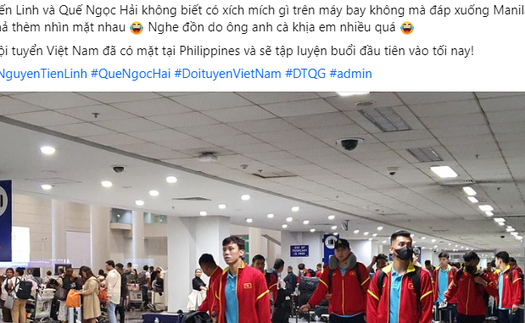 Tiến Linh đăng ảnh 'troll' Quế Ngọc Hải trước đại chiến Việt Nam vs Philippines, CĐV nhận xét đầy hài hước