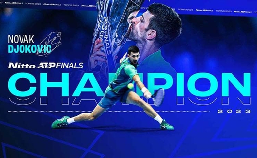 Thắng dễ niềm hy vọng chủ nhà, Djokovic lập kỷ lục 7 lần vô địch ATP Finals