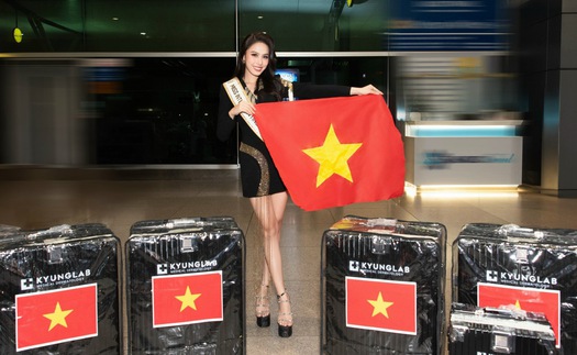 Á hậu ăn chay trường Lê Nguyễn Ngọc Hằng lên đường dự thi Miss Intercontinental 2023