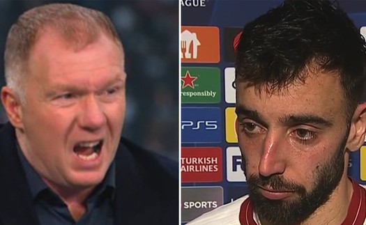 Ghi 1 bàn, góp 1 kiến tạo cho MU, Bruno Fernandes vẫn bị Paul Scholes mắng 'ngu ngốc'