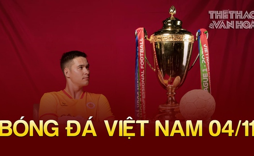 Tin nóng bóng đá Việt tối 4/11: CLB CAHN nói về tiền thưởng vô địch V-League, CLB Hải Phòng bị AFC phạt