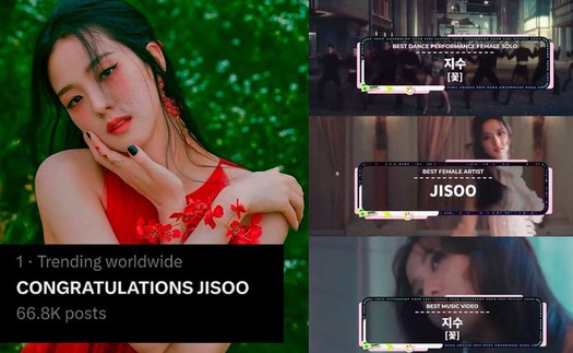 Jisoo Blackpink đứng đầu 'trend' toàn cầu khi trở thành Nghệ sĩ solo được trao giải nhiều nhất tại 'MAMA 2023'