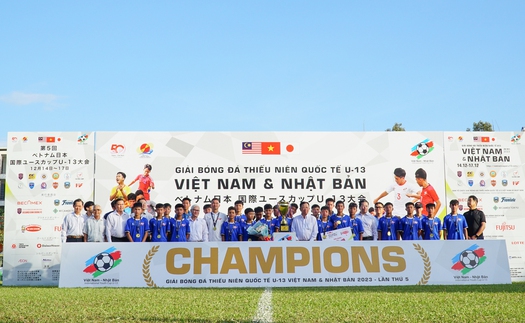 PVF vô địch giải bóng đá thiếu niên quốc tế U13 Việt Nam-Nhật Bản 2023