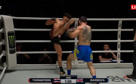 Nguyễn Trần Duy Nhất thua knock-out trước võ sĩ châu Âu sau pha phản đòn chớp nhoáng, CĐV Việt Nam gửi lời động viên