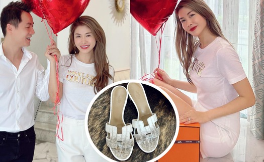 Đăng Khôi chuẩn 'chồng nhà người ta', chi 130 triệu mua dép hiệu tặng bà xã ngày Valentine