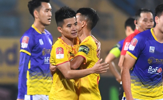 Thanh Hóa FC được thưởng nóng 500 triệu, ăn mừng sau trận hòa Hà Nội FC