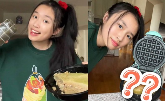 Cũng là giải cứu bánh chưng thừa sau Tết nhưng 'tiểu thư YouTuber' Jenny Huỳnh làm thì 'nó lạ lắm'