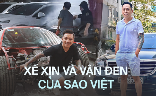 Soi dàn "xế xịn vận đen" của Tuấn Hưng và các sao Việt