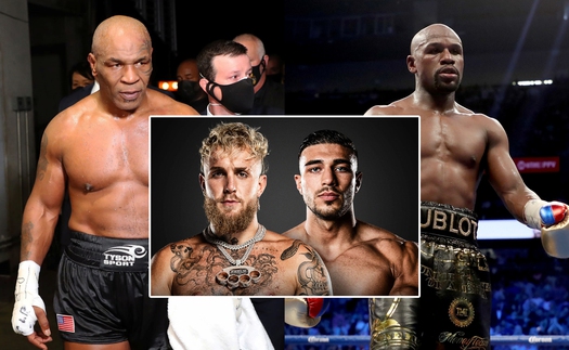 Mike Tyson và Floyd Mayweather bất đồng ý kiến về trận đấu giữa Jake Paul và Tommy Fury