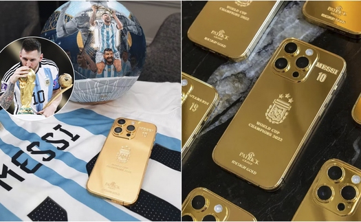 Messi chi 5 tỷ đồng mua 35 chiếc iPhone mạ vàng 24K tặng toàn đội Argentina