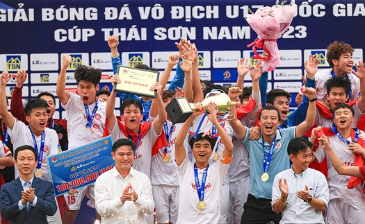 U17 Viettel vô địch VCK U17 QG 2023 với thành tích toàn thắng