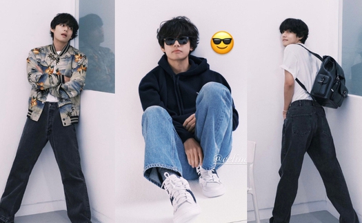 V BTS toát lên vẻ ngoài bạn trai hoàn hảo với đồ casual của Celine