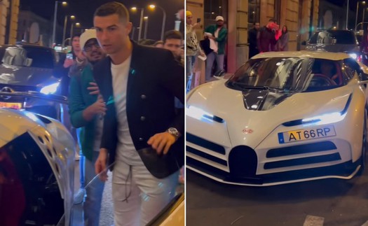 Fan 'trố mắt' trước siêu xe trị giá 256 tỷ đồng của Ronaldo