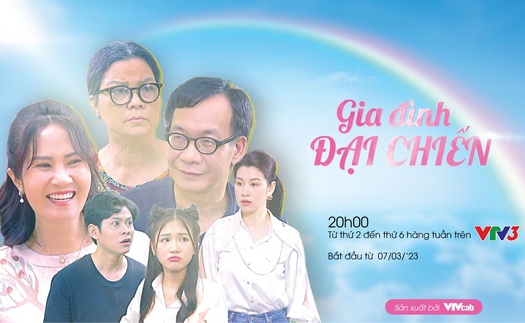 'Gia đình đại chiến' của nghệ sĩ Đức Khuê - Nguyệt Hằng lên sóng VTV3 từ 7/3