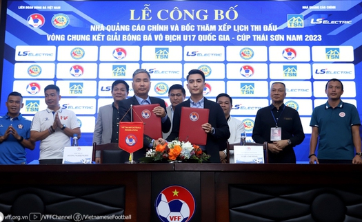 VCK U17 QG 2023 chào đón nhà tài trợ quen thuộc
