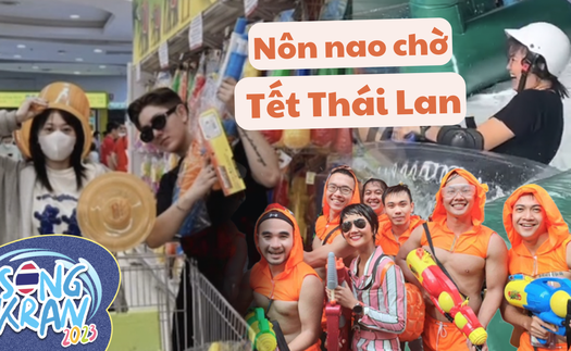 Du khách Việt "rần rần" trước ngày Songkran 2023: tranh thủ gom súng nước, hào hứng trượt thảm khu Siam