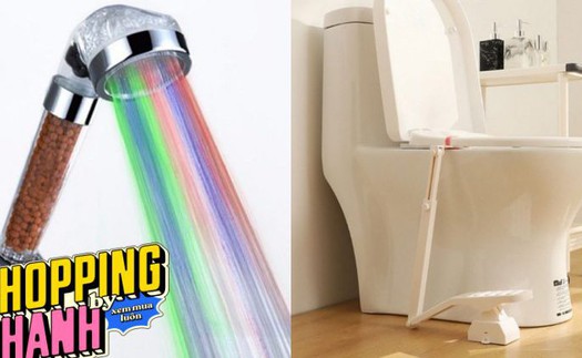 Thiết bị mở nắp bồn cầu bằng chân, vòi sen 7 màu và loạt phụ kiện hay ho dành cho nhà tắm thông minh